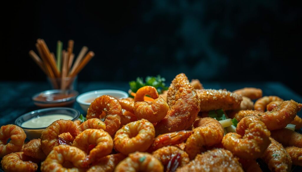 fried seafood platter health risks