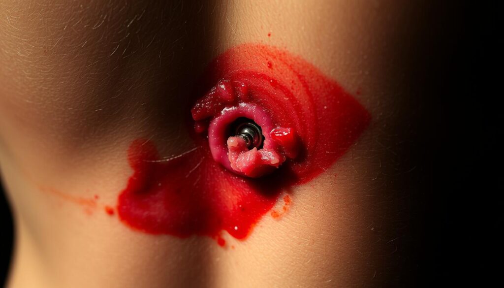 lower back dermal piercing rejection